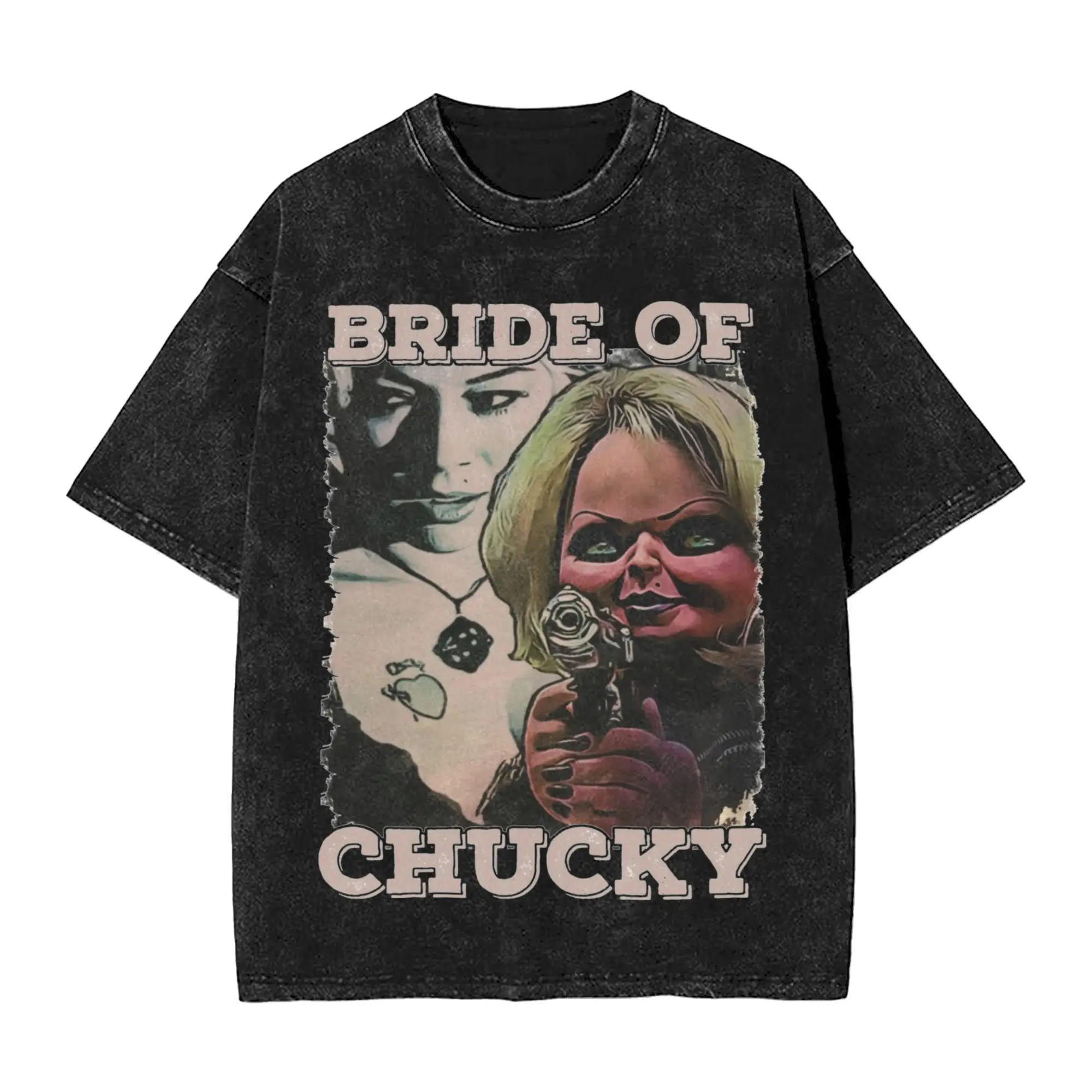 Футболки Bride Of Chucky, уличная одежда, винтажная футболка в стиле хип-хоп, футболки из фильмов ужасов, топы для мужчин и женщин, 100% хлопок с графикой
Футболки Bride Of Chucky, уличная одежда, винтажная футболка в стиле хип-хоп, футболки из фильмов ужасов, топы для мужчин и женщин, 100% хлопок с графикой