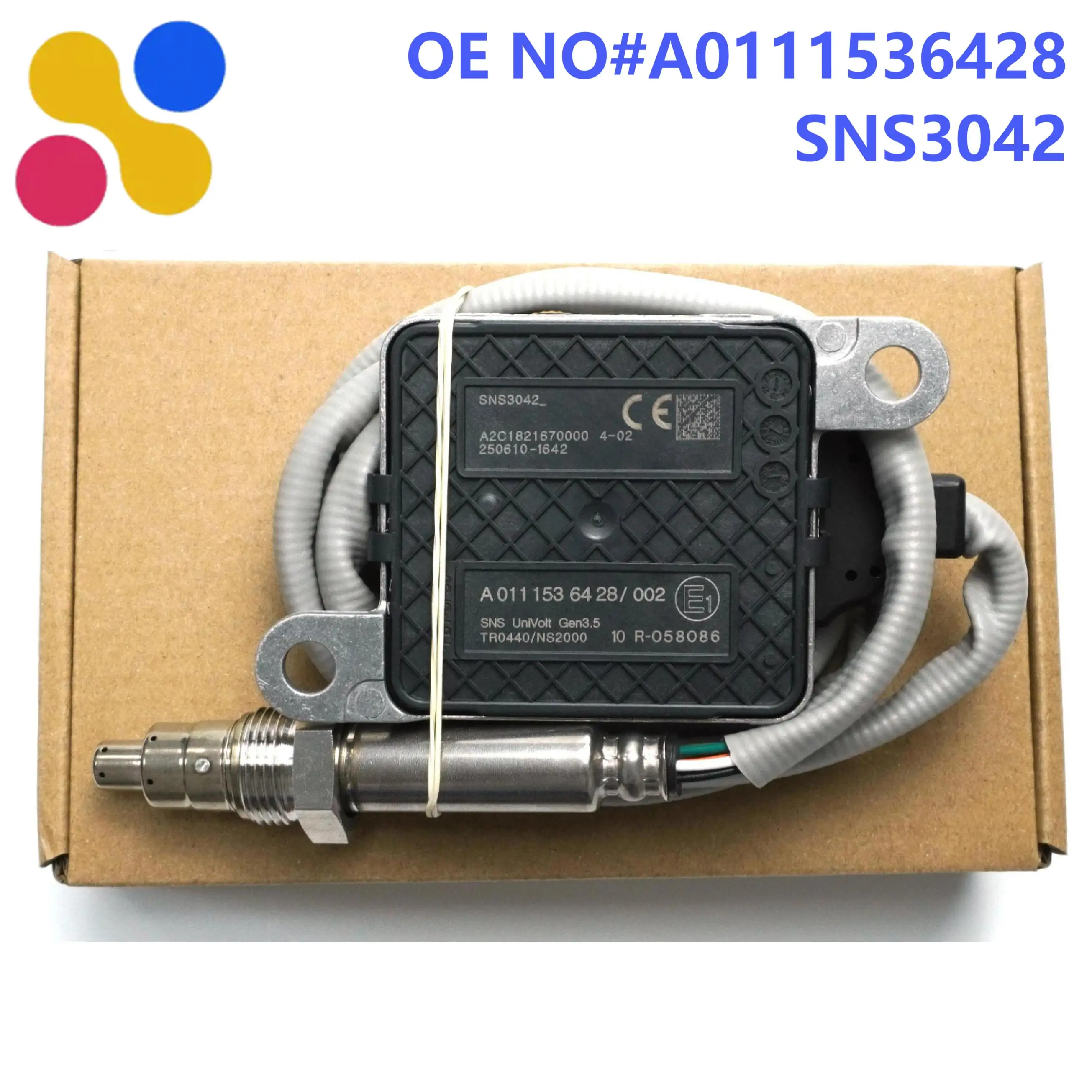 High Quality Nitrogen Oxygen Sensor A0111536428 0111536428 SNS3042 Nox Sensor for Mercedes-Benz Actros MP5 Detroit Diesel Truck
High Quality Nitrogen Oxygen Sensor A0111536428 0111536428 SNS3042 Nox Sensor for Mercedes-Benz Actros MP5 Detroit Diesel Truck