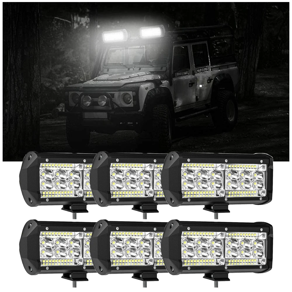 6pcs Flood Beam Driving Lights LED Lights Spot Flood Combo LED Fog Driving Work Lights for Truck Boat ATV UTV Jeep
6pcs Flood Beam Driving Lights LED Lights Spot Flood Combo LED Fog Driving Work Lights for Truck Boat ATV UTV Jeep