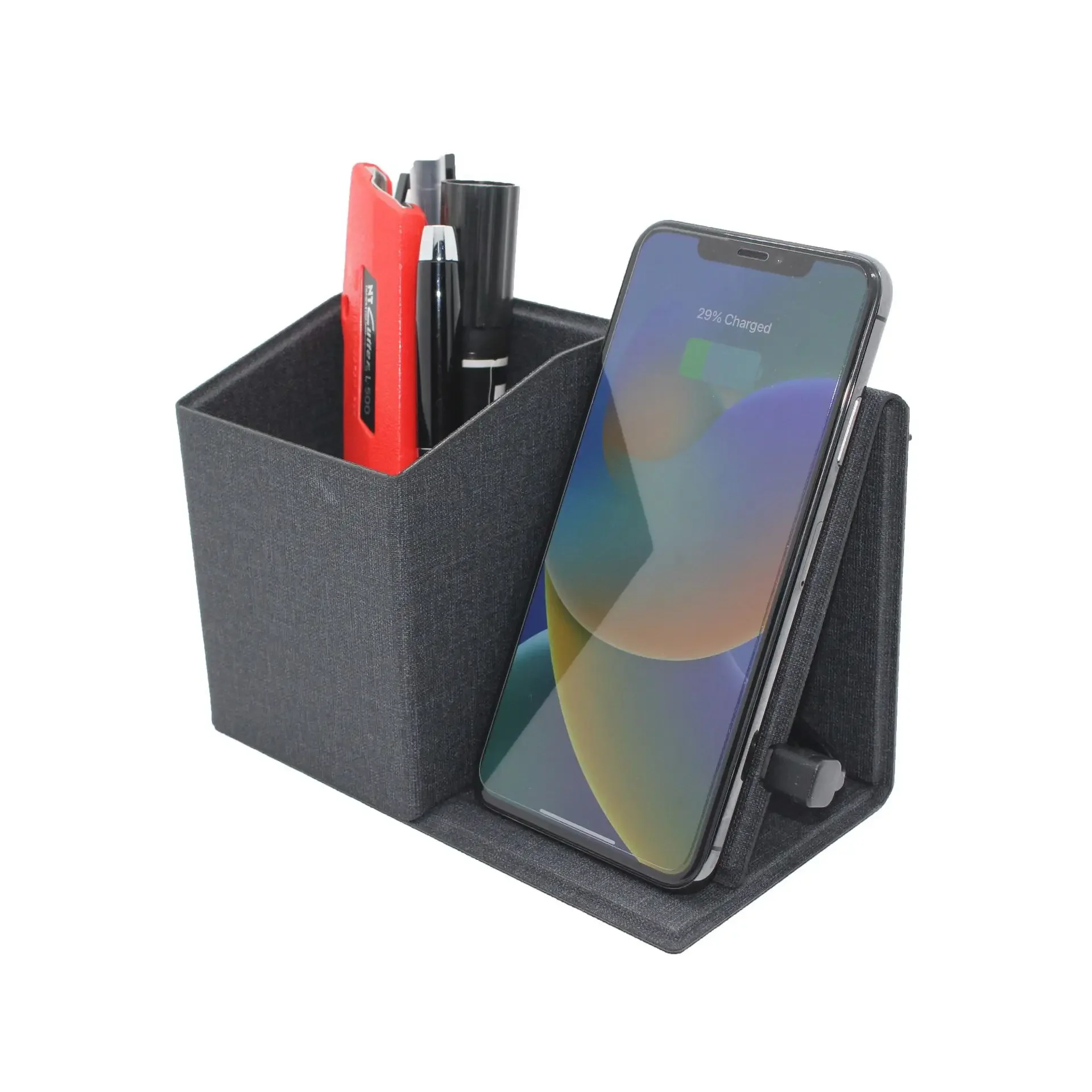 New Desktop Mobile Phone Wireless Charging Stand Pen Holder Portable Storage Mobile Phone Holder Wireless Charger Wireless
New Desktop Mobile Phone Wireless Charging Stand Pen Holder Portable Storage Mobile Phone Holder Wireless Charger Wireless