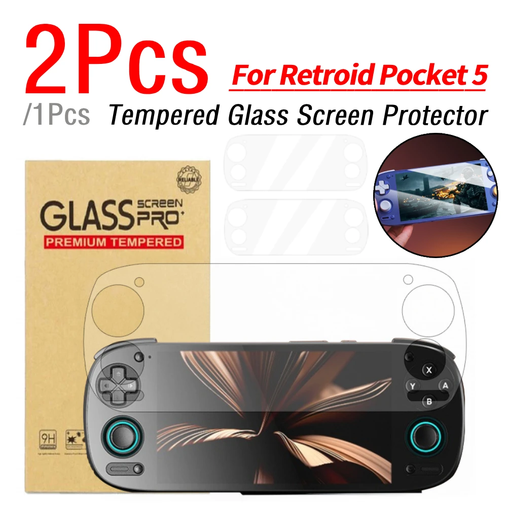 1/2 шт. защитная пленка из закаленного стекла, ультрапрозрачная, 9H, защитная пленка для экрана игровой консоли, для Retroid Pocket 5, игровые аксессуары
1/2 шт. защитная пленка из закаленного стекла, ультрапрозрачная, 9H, защитная пленка для экрана игровой консоли, для Retroid Pocket 5, игровые аксессуары