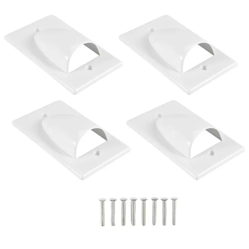 4 Pieces Single Gang Bundled Cable Wall Plate For Cabling Cable Dust-Proof Plate Internal Management Convex Audio
4 Pieces Single Gang Bundled Cable Wall Plate For Cabling Cable Dust-Proof Plate Internal Management Convex Audio