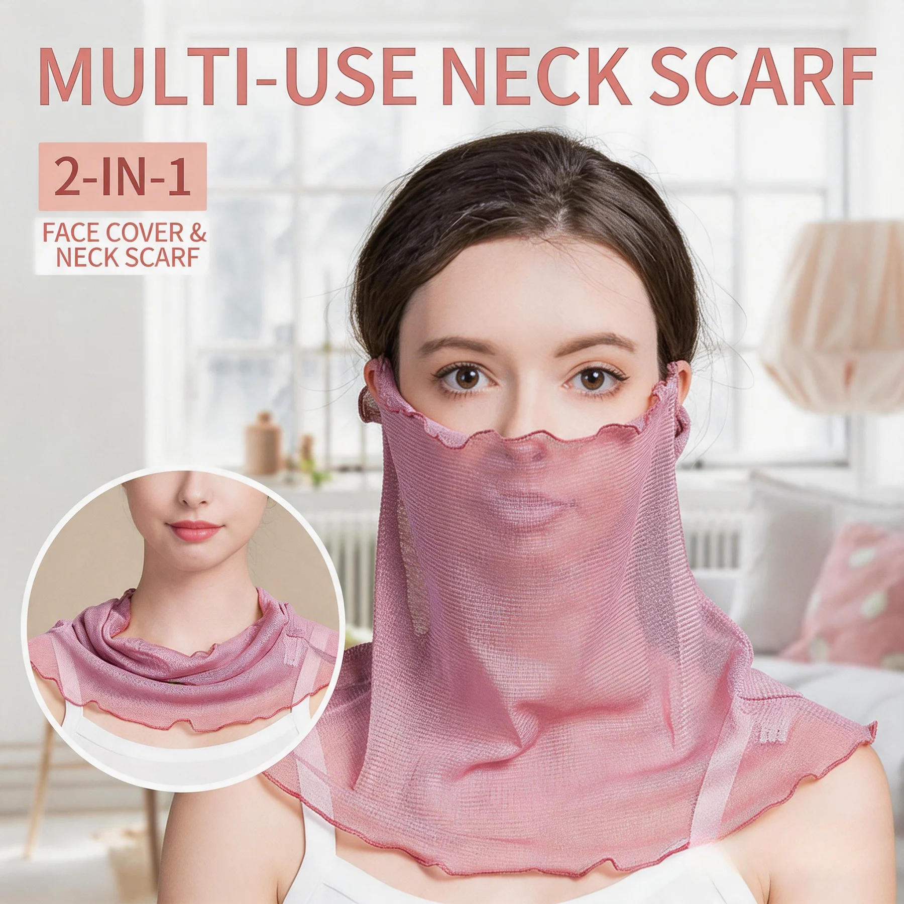 Women's Solid Color Breathable Thin Silk Face Mask & Neck Gaiter – Sun Protection, Versatile Headwrap Small Silk Scarf
Women's Solid Color Breathable Thin Silk Face Mask & Neck Gaiter – Sun Protection, Versatile Headwrap Small Silk Scarf