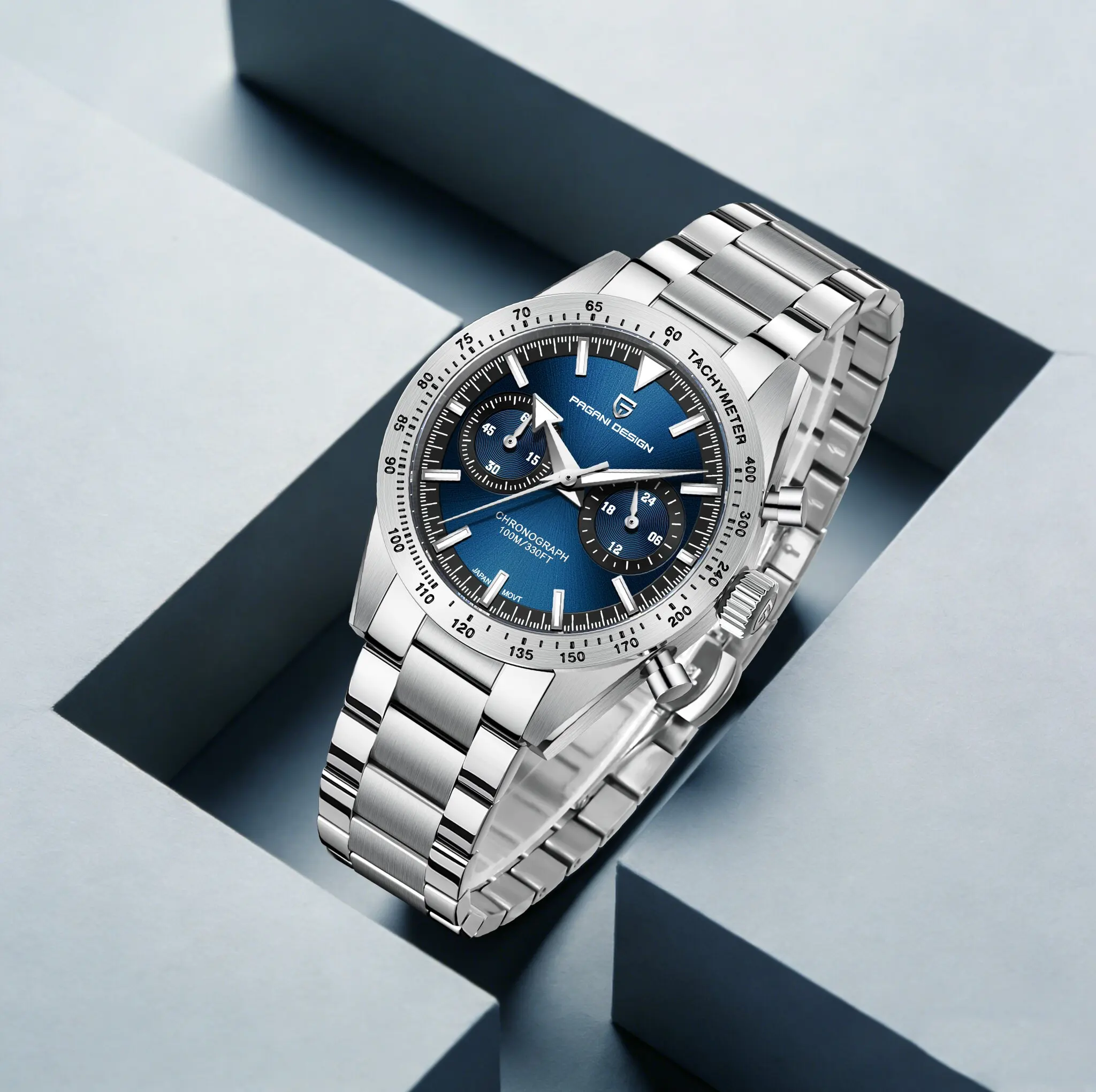 PAGANI DESIGN Urban Business Men Quartz Watch Luxury VK64 Move Stainless Steel Sapphire Glass 10Bar Diving Luminous Chronograph
PAGANI DESIGN Urban Business Men Quartz Watch Luxury VK64 Move Stainless Steel Sapphire Glass 10Bar Diving Luminous Chronograph