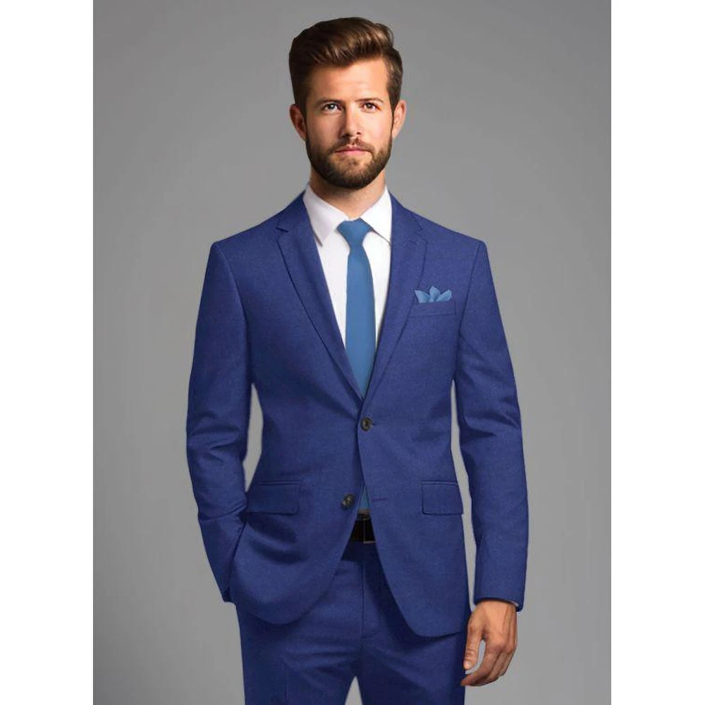 Formal Suits for Men Two Piece High-quality Single Breasted Clothing Elegant Smart Causal Wedding Slim Set
Formal Suits for Men Two Piece High-quality Single Breasted Clothing Elegant Smart Causal Wedding Slim Set