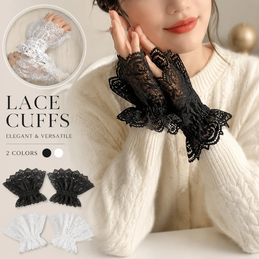 Fashion Ruffles Pleated Detachable Cuffs White Ruched Fake Flared Sleeves Hand Wrist Cuffs False Cuffs Lolita Matching
Fashion Ruffles Pleated Detachable Cuffs White Ruched Fake Flared Sleeves Hand Wrist Cuffs False Cuffs Lolita Matching