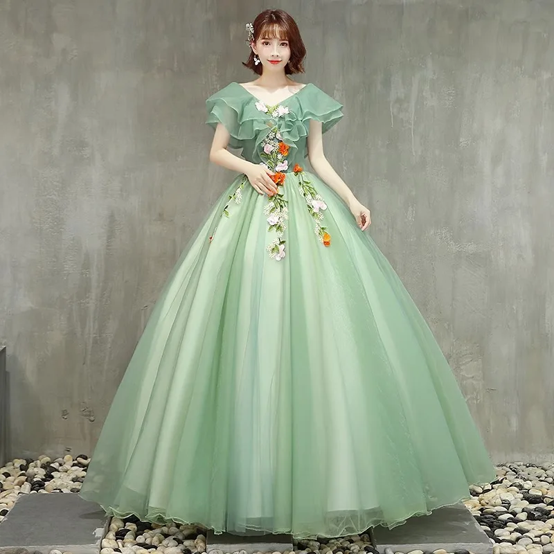 Customized Ball Gown Quinceanera Dresses Tulle Appliques Prom Birthday Party Gowns Formal Occasion Vestido De Noche
Customized Ball Gown Quinceanera Dresses Tulle Appliques Prom Birthday Party Gowns Formal Occasion Vestido De Noche