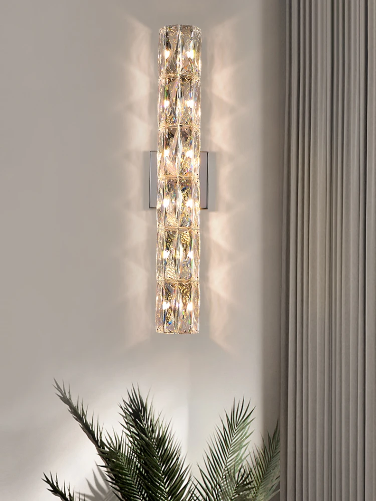 Modern creative crystal wall lamp living room bedroom bedside study wall lamp background wall villa luxury crystal wall lamp
Modern creative crystal wall lamp living room bedroom bedside study wall lamp background wall villa luxury crystal wall lamp