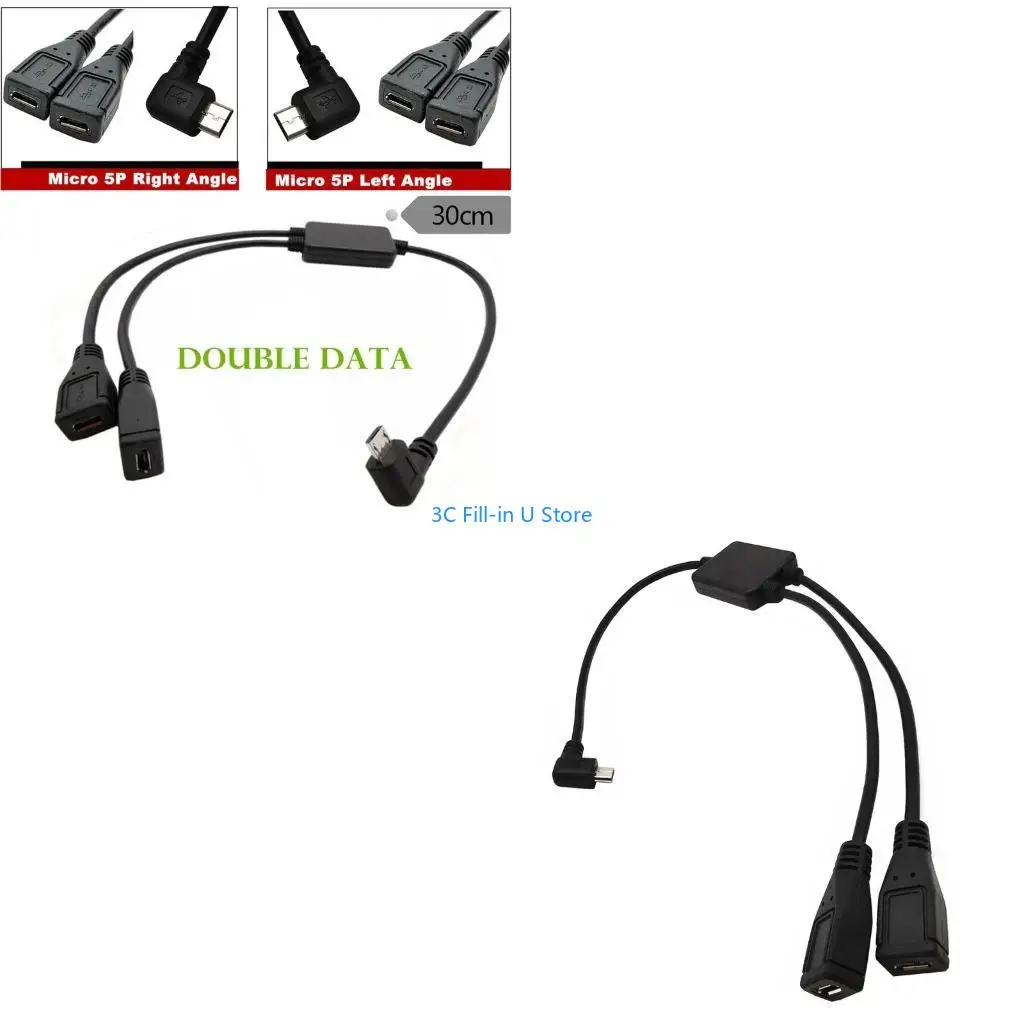 G8TA 5 Pin Male to 2 Female Y Splitter Cable, 2 in 1 Adapter Charging Data Cord,Splitter & Micro USB Cable Middle 30cm
G8TA 5 Pin Male to 2 Female Y Splitter Cable, 2 in 1 Adapter Charging Data Cord,Splitter & Micro USB Cable Middle 30cm
