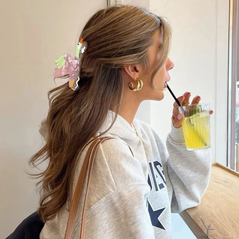 Creative Cartoon Wild Goose Shark Clip Hairpin Acetic Acid Bird Hair Claw Vintage Non-slip Acetate Shark Clip Daily
Creative Cartoon Wild Goose Shark Clip Hairpin Acetic Acid Bird Hair Claw Vintage Non-slip Acetate Shark Clip Daily