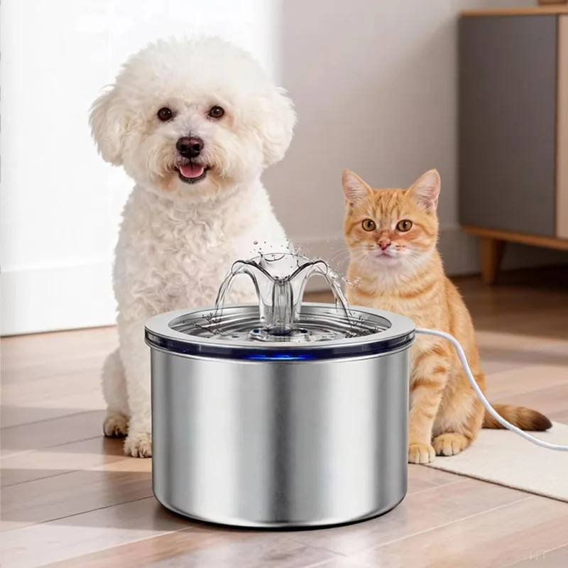 2.2L Pet Smart Water Dispenser Stainless Steel Silent Dog and Cat Drinking Fountain
2.2L Pet Smart Water Dispenser Stainless Steel Silent Dog and Cat Drinking Fountain