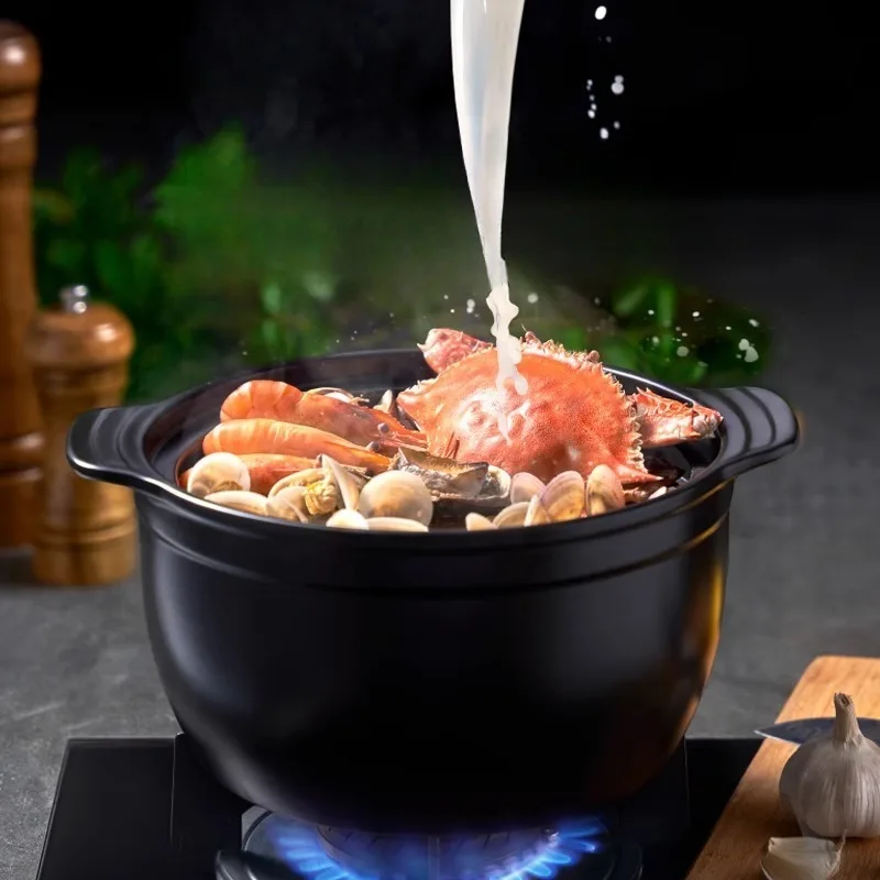 Gas Fired High-temperature Resistant Ceramic Clay Pot Stew Pot, Home Gas Stove Special Soup Pot Steaming and Stewing Integrated
Gas Fired High-temperature Resistant Ceramic Clay Pot Stew Pot, Home Gas Stove Special Soup Pot Steaming and Stewing Integrated