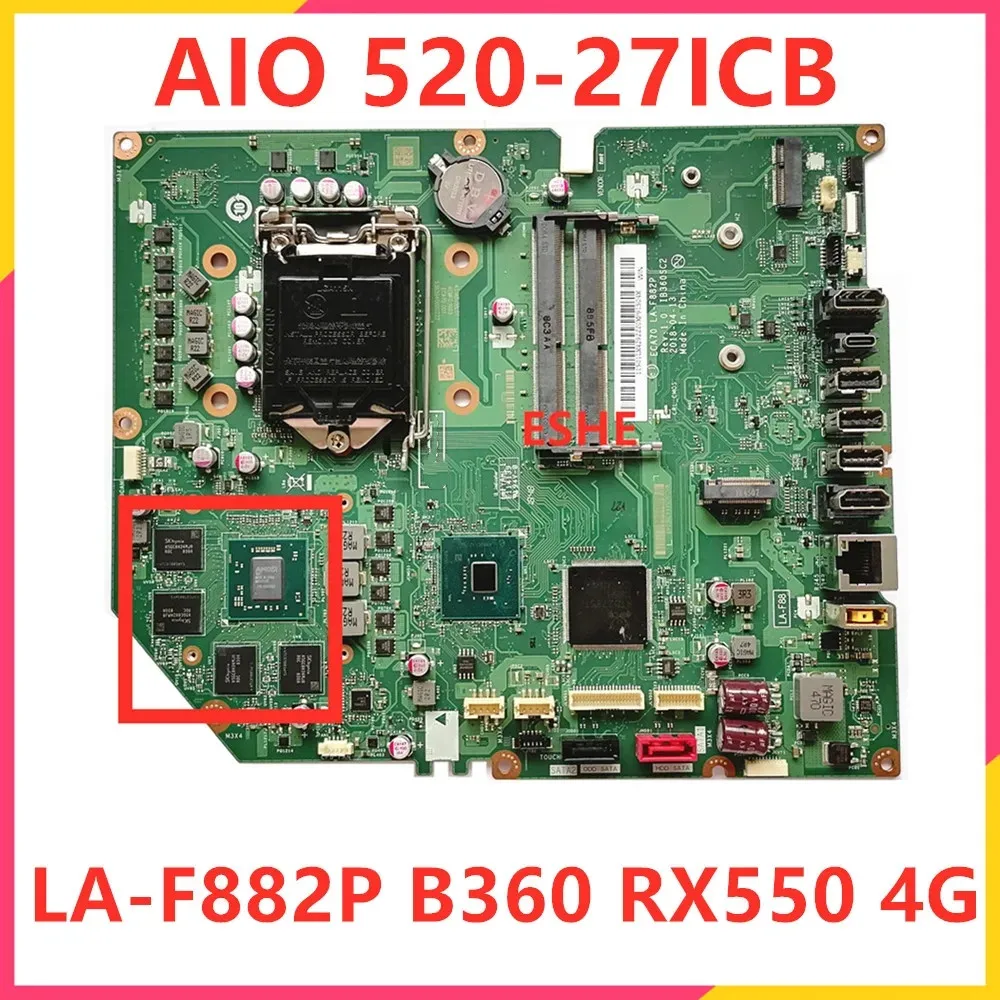 LA-F882P IB360SC2 For Lenovo Ideacentre AIO 520-27ICB All-in-One Computer motherboard FRU 01LM429 B360 RX550 4G Video card
LA-F882P IB360SC2 For Lenovo Ideacentre AIO 520-27ICB All-in-One Computer motherboard FRU 01LM429 B360 RX550 4G Video card
