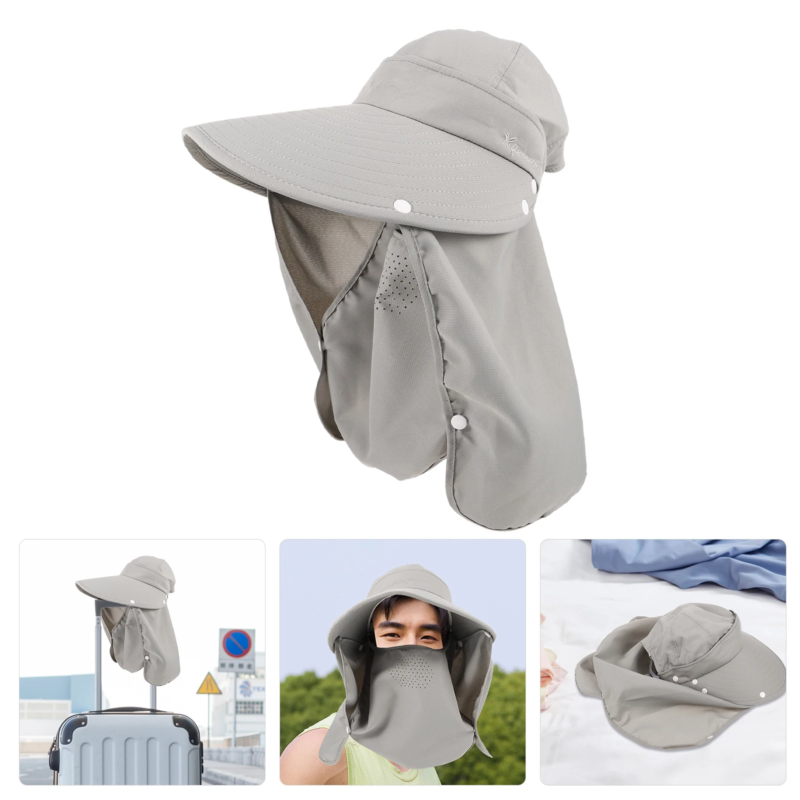 Summer Sun Hat UV Protection Breathable Wide Brim Large Cap Gray One Size Fits All Outdoor Fishing Hiking Travel Beach Gardening
Summer Sun Hat UV Protection Breathable Wide Brim Large Cap Gray One Size Fits All Outdoor Fishing Hiking Travel Beach Gardening