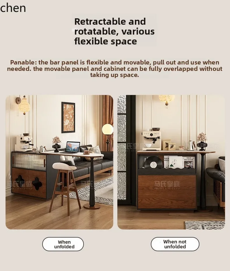 H5.26 solid wood bar table household small apartment living room antique retractable locker integrated partition narrow bar
H5.26 solid wood bar table household small apartment living room antique retractable locker integrated partition narrow bar