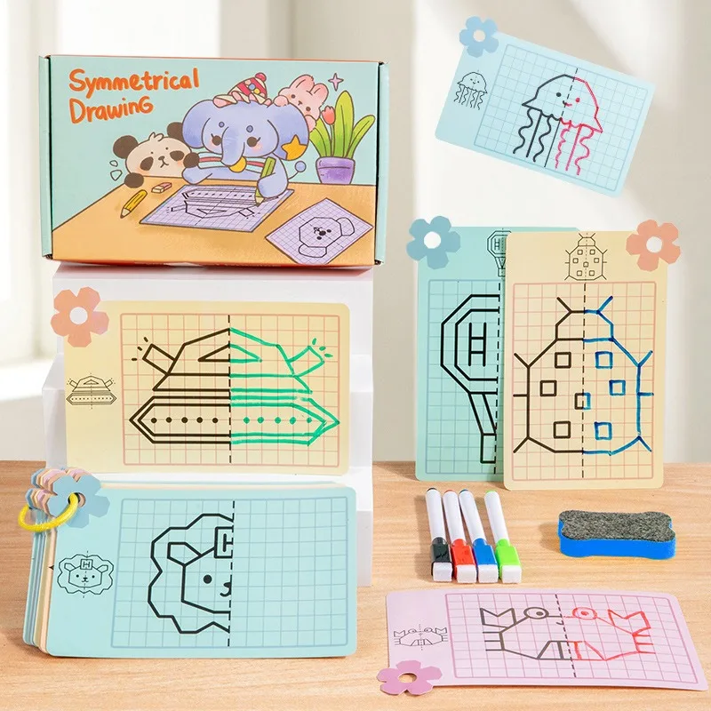 Pen Control Training Exercise Card, Fun Symmetrical Drawing Book,enlightenment To Enhance Focus, Thinking Training Puzzle Toys
Pen Control Training Exercise Card, Fun Symmetrical Drawing Book,enlightenment To Enhance Focus, Thinking Training Puzzle Toys