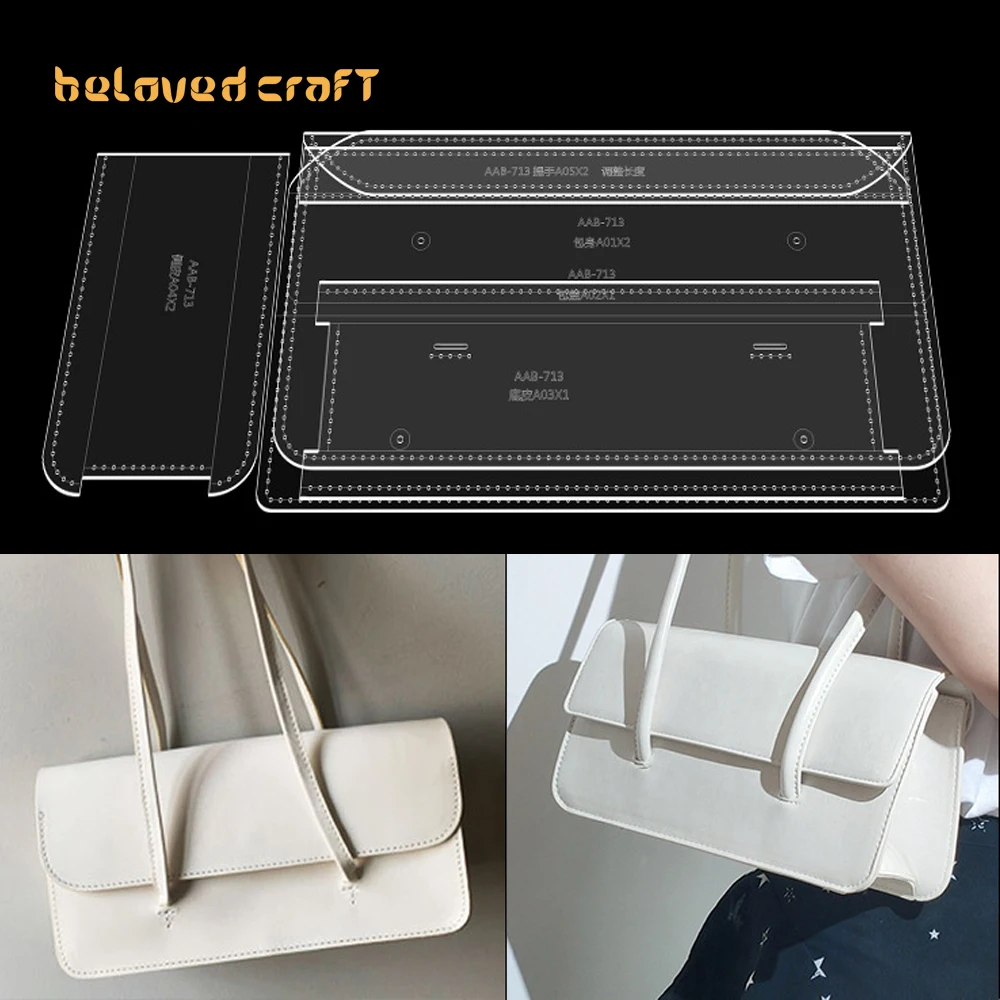 BelovedCraft-Leather Bag Pattern Making with Acrylic Templates for Women's single-shoulder bag, underarm bag
BelovedCraft-Leather Bag Pattern Making with Acrylic Templates for Women's single-shoulder bag, underarm bag
