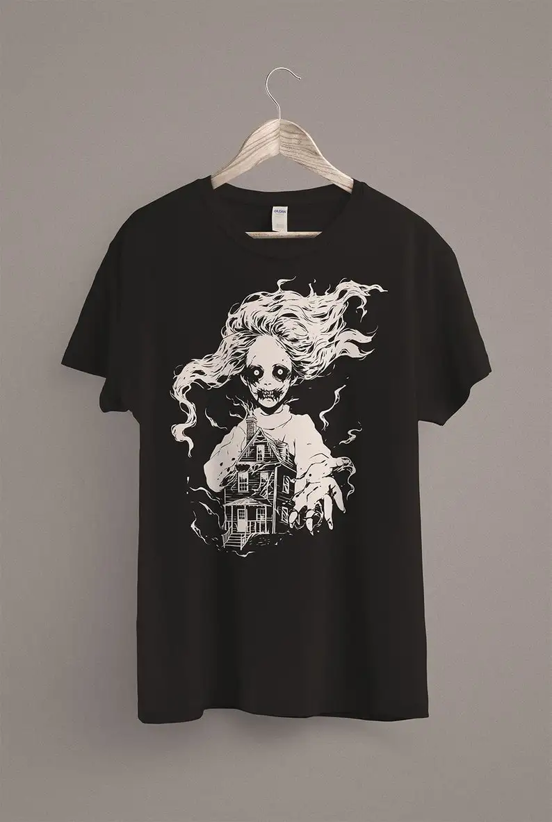 Ghost Haunted House TShirt Halloween Shirt Spooky Season Clothing Gothic Horror Goth Aesthetic Spooky Scary Creepy
Ghost Haunted House TShirt Halloween Shirt Spooky Season Clothing Gothic Horror Goth Aesthetic Spooky Scary Creepy