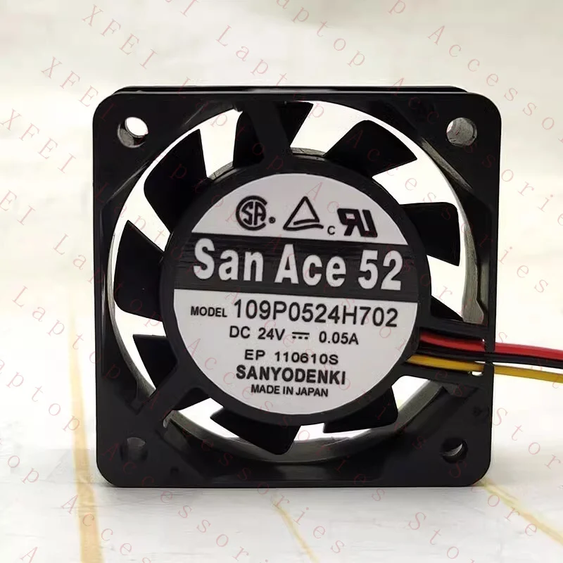 C 109P0524H702 DC24V 0.05A 52*52*15MM Inverter Cooling Fan
C 109P0524H702 DC24V 0.05A 52*52*15MM Inverter Cooling Fan