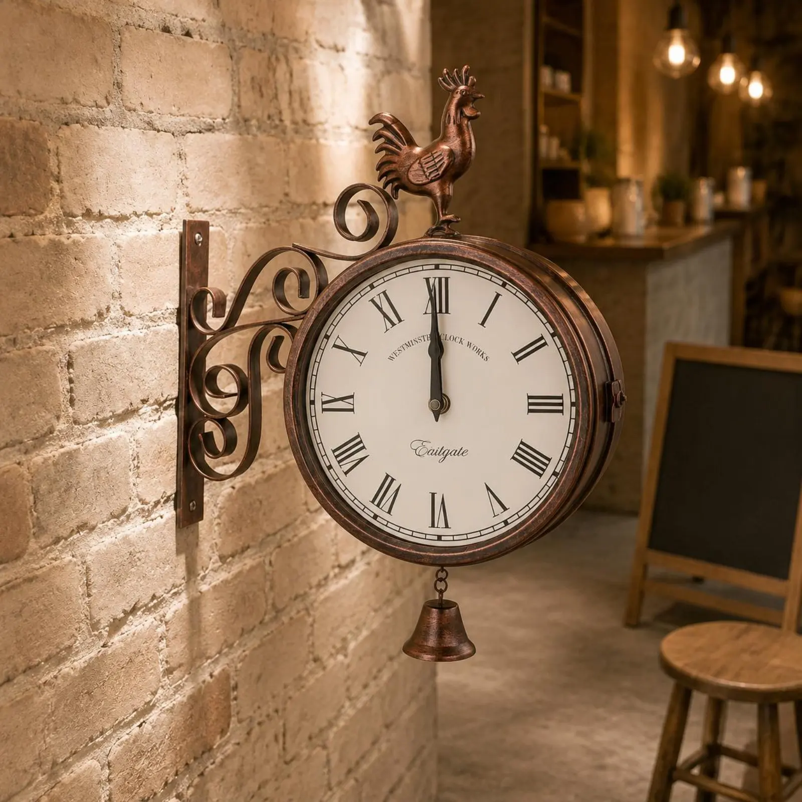 Wrought Iron Hanging Timepiece Rustic Vintage Wall Timepiece
Wrought Iron Hanging Timepiece Rustic Vintage Wall Timepiece