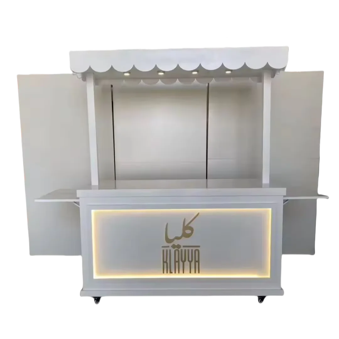 High-end Customized Logo Light Emitting Diode Lighting Food Cart Display Cabinet Customized Counter Lighting Display Cabinet
High-end Customized Logo Light Emitting Diode Lighting Food Cart Display Cabinet Customized Counter Lighting Display Cabinet