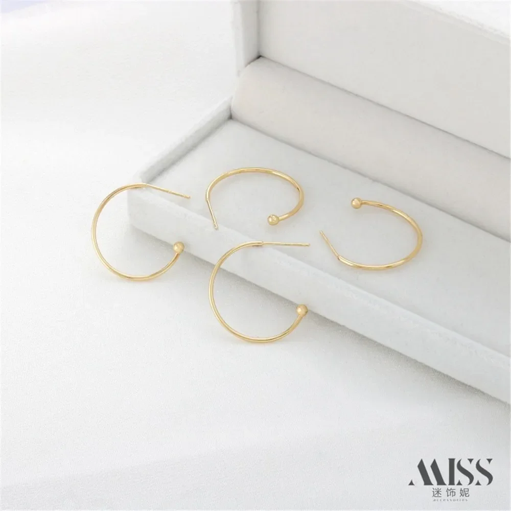 14K Gold-wrapped Beadable with Needle C-shaped Earrings, Semi-circular Earrings, Studs, DIY Earrings, Ear Accessories.
14K Gold-wrapped Beadable with Needle C-shaped Earrings, Semi-circular Earrings, Studs, DIY Earrings, Ear Accessories.