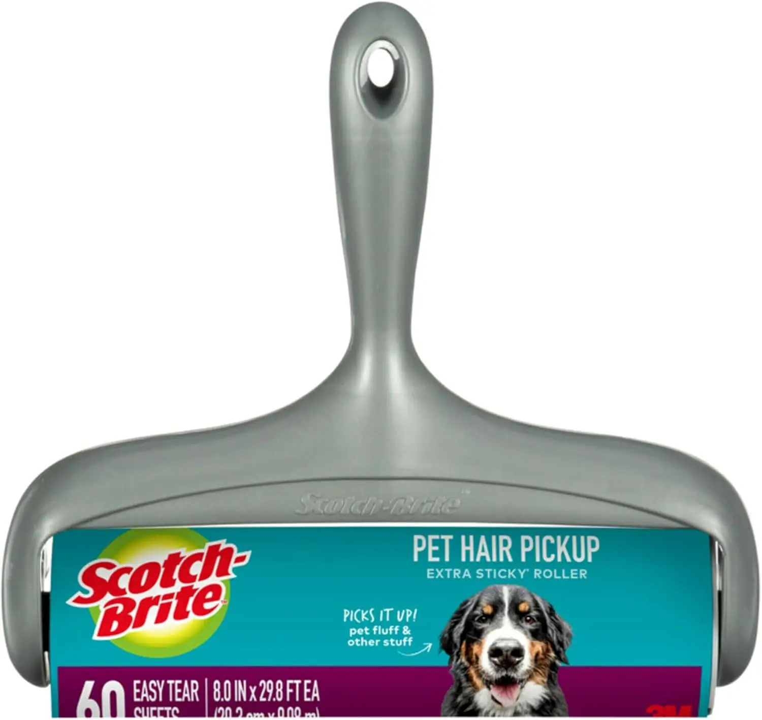 Extra Sticky Lint Roller for Pet Hair, 60 Sheets, Removes Fur from Clothes & Couches
Extra Sticky Lint Roller for Pet Hair, 60 Sheets, Removes Fur from Clothes & Couches