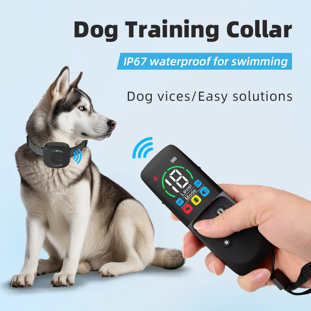 800m LCD Dog Training Collar Waterproof Dog Bark Collar With Remote Control Anti Barking Device for All Size Dog Animal Behavior
800m LCD Dog Training Collar Waterproof Dog Bark Collar With Remote Control Anti Barking Device for All Size Dog Animal Behavior