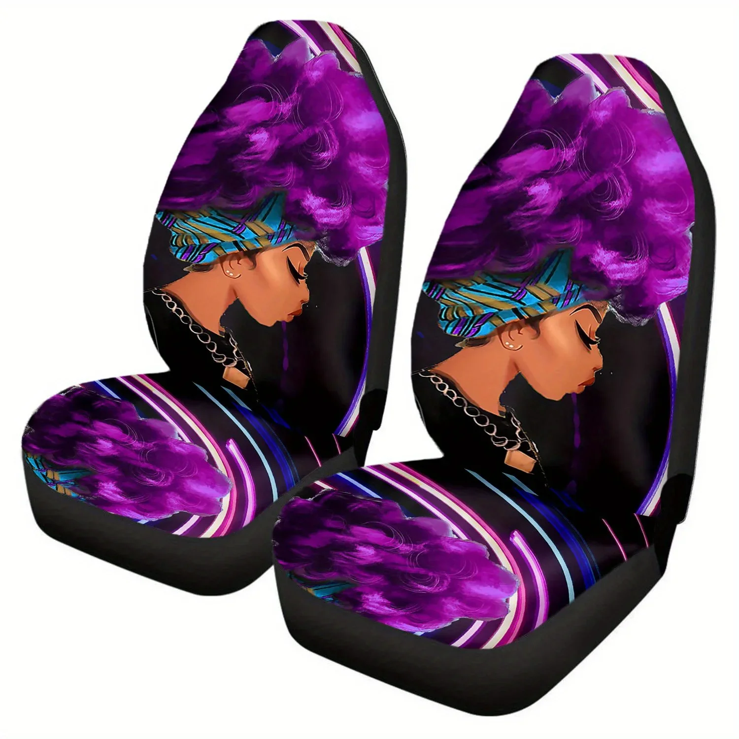 Afro Girl 2PCS Front Seat New Car Seat Set Fully Surrounded By Universal Car Seat Protective Cover Is Light and Easy To Install
Afro Girl 2PCS Front Seat New Car Seat Set Fully Surrounded By Universal Car Seat Protective Cover Is Light and Easy To Install