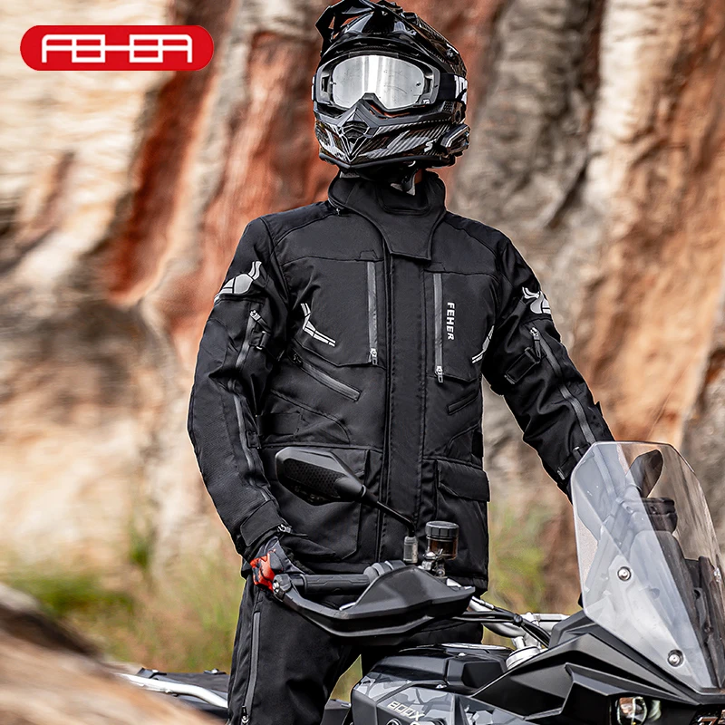 FEHER Men's Motorcycle Suit All Seasons Waterproof Windproof Removable Motorcycle Riding Jacket High Quality Motorcycle Jackets
FEHER Men's Motorcycle Suit All Seasons Waterproof Windproof Removable Motorcycle Riding Jacket High Quality Motorcycle Jackets
