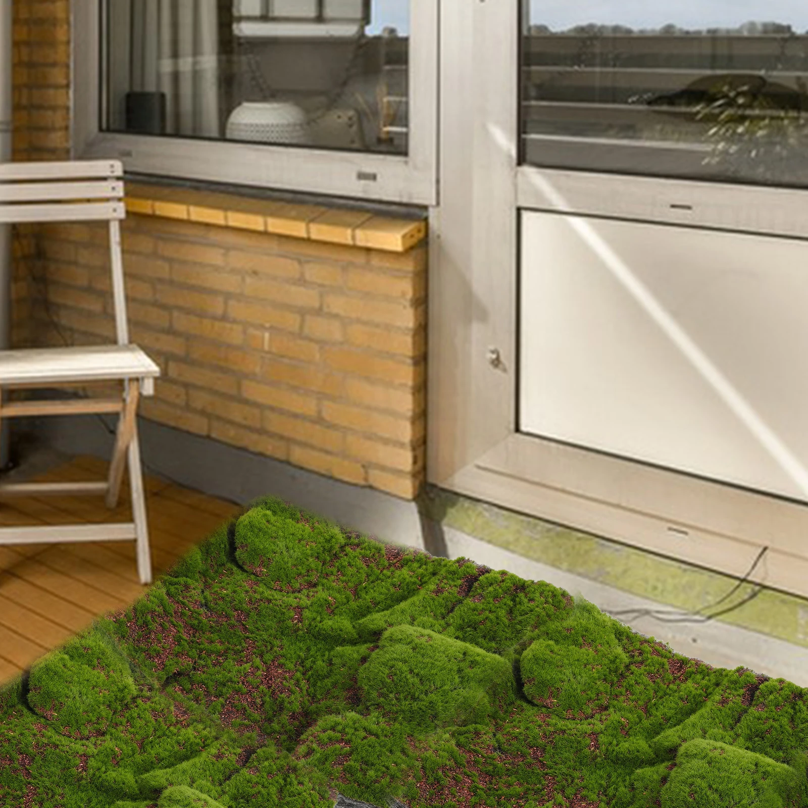 30x30cm Artificial Grass Simulated Moss Turf Mat Green Decor Lifelike Plastic Safe Garden Room Balcony Restaurant Landscaping 
30x30cm Artificial Grass Simulated Moss Turf Mat Green Decor Lifelike Plastic Safe Garden Room Balcony Restaurant Landscaping