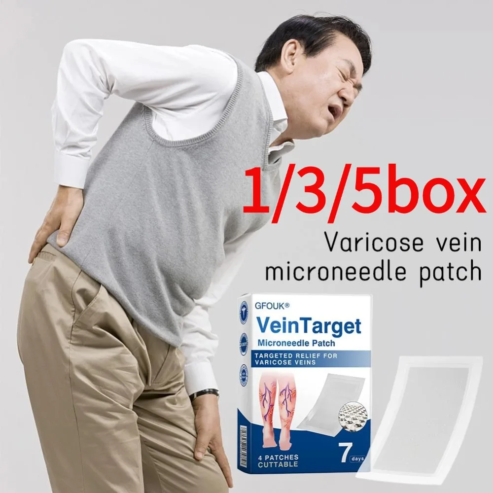 1/3/5 Box Varicose Vein Target Microneedle Patch Efficiently Relieve Leg Varicose Veins Body Care Patch Treatment For All Legs
1/3/5 Box Varicose Vein Target Microneedle Patch Efficiently Relieve Leg Varicose Veins Body Care Patch Treatment For All Legs