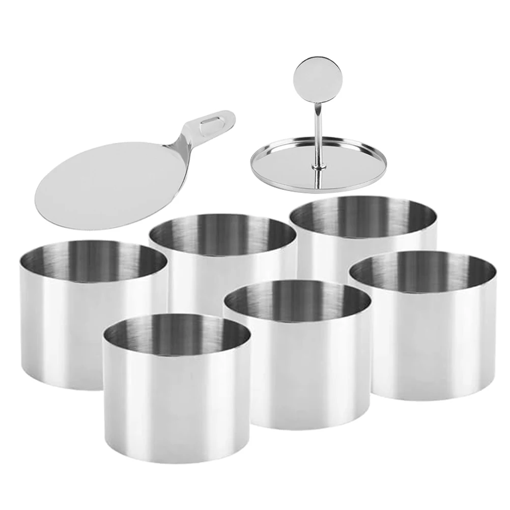 1 set Cake Stainless Steel Round Baking Tool Kitchen Aesthetics Tool DIY Mousse Ring Collar Pastry Kitchen Dessert Mold
1 set Cake Stainless Steel Round Baking Tool Kitchen Aesthetics Tool DIY Mousse Ring Collar Pastry Kitchen Dessert Mold