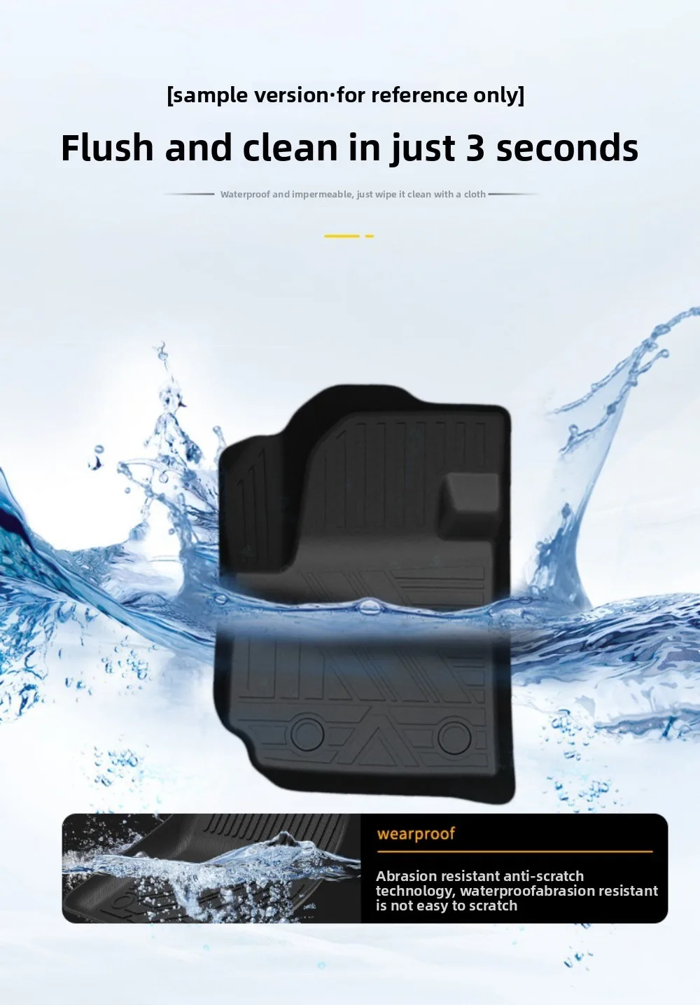 For 2022-2025 BYD Yuan PIUS/ATTO 3 (RHD) TPE environmentally friendly rubber foot pads, waterproof, wear-resistant,and odorless.
For 2022-2025 BYD Yuan PIUS/ATTO 3 (RHD) TPE environmentally friendly rubber foot pads, waterproof, wear-resistant,and odorless.