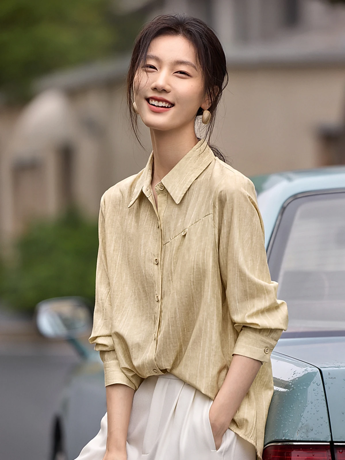 Korean Elegant Shirts & Blouses Women's Spring Summer 2025 Womens Designer Clothing Trend Long Sleeve Blouse Style Crop Top Chic
Korean Elegant Shirts & Blouses Women's Spring Summer 2025 Womens Designer Clothing Trend Long Sleeve Blouse Style Crop Top Chic
