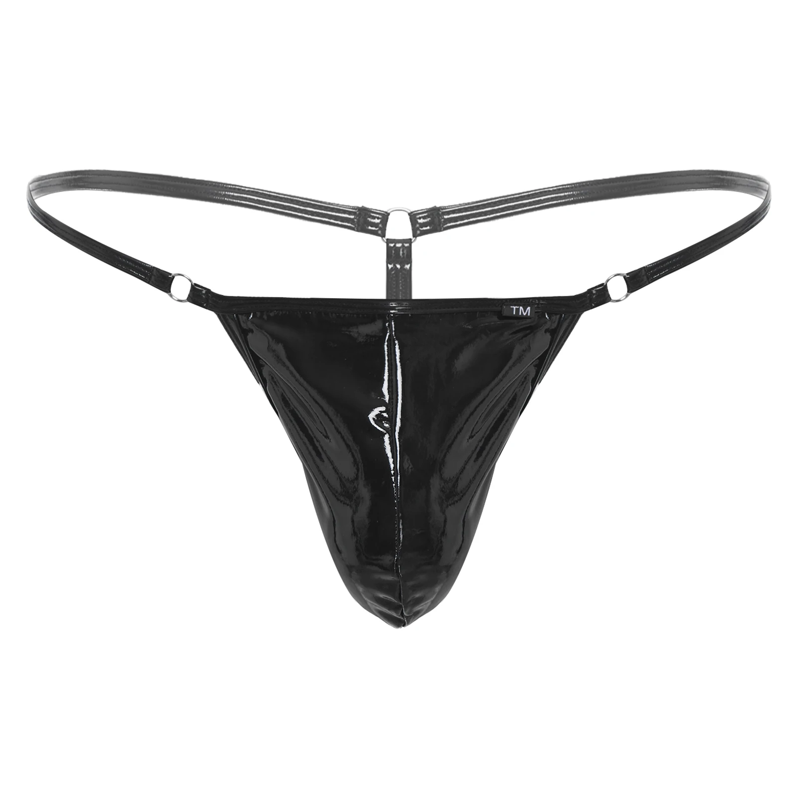Men Sexy Low Rise Patent Leather Thong Bulge Pouch T-back Spaghetti Waistband G-string Briefs Wet Look Mini Bikini Underpants
Men Sexy Low Rise Patent Leather Thong Bulge Pouch T-back Spaghetti Waistband G-string Briefs Wet Look Mini Bikini Underpants