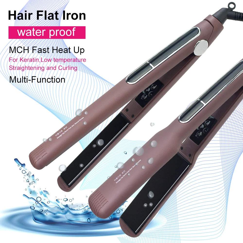 Professional Keratin Hair Straightener Flat Iron Titanium Straightening Iron Hair Curling Iron Curlers
Professional Keratin Hair Straightener Flat Iron Titanium Straightening Iron Hair Curling Iron Curlers
