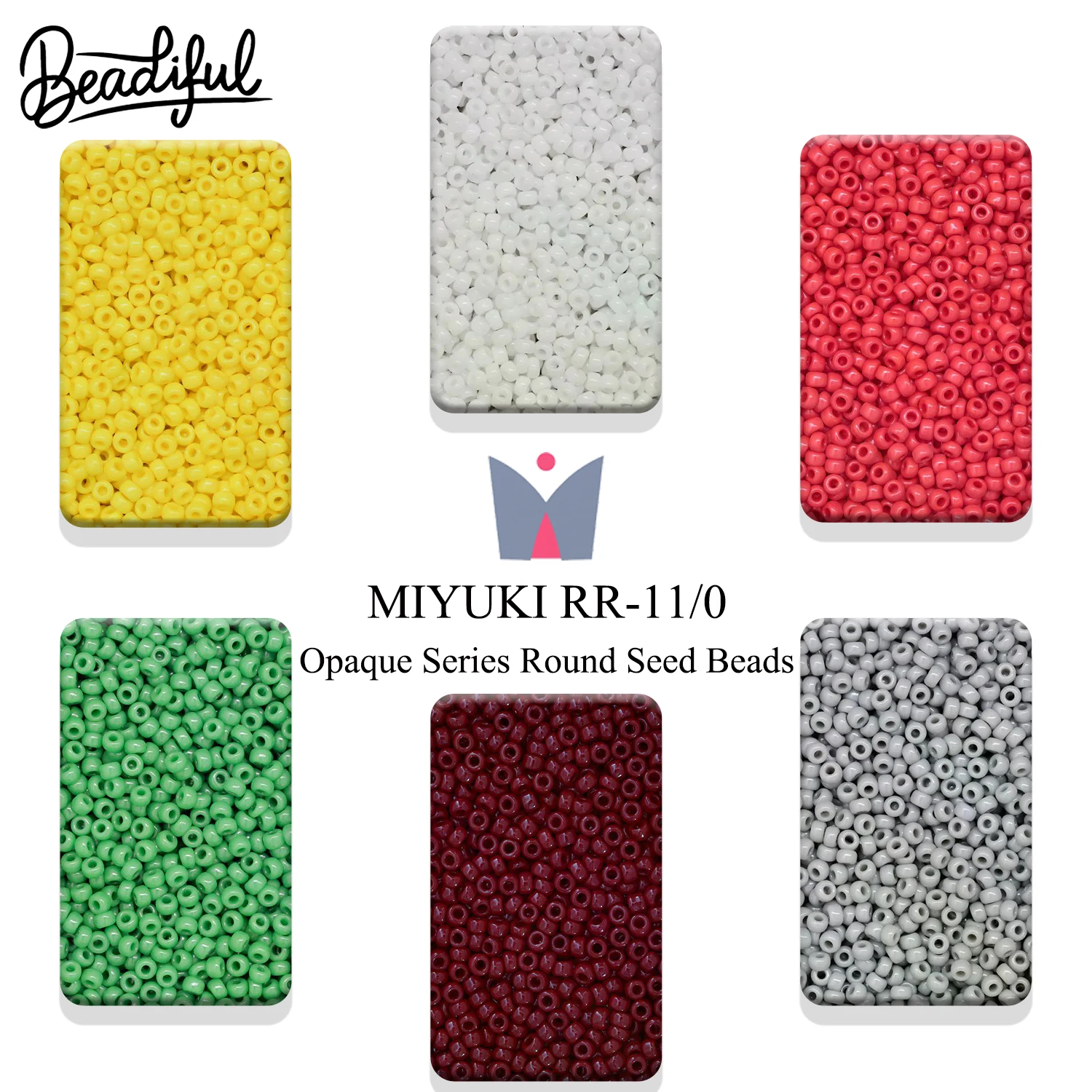 MIYUKI RR 11/0 Opaque Seed Beads 10g ~1000pcs Tube – Japan 2.2mm Solid Color Beads Jewelry Making DIY
MIYUKI RR 11/0 Opaque Seed Beads 10g ~1000pcs Tube – Japan 2.2mm Solid Color Beads Jewelry Making DIY