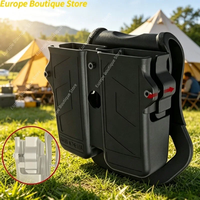 9mm 10mm .40 .45 Universal Mag Holder Single Double Stack Mag Pouch Tactical Outdoor Storage Belt Accessories
9mm 10mm .40 .45 Universal Mag Holder Single Double Stack Mag Pouch Tactical Outdoor Storage Belt Accessories