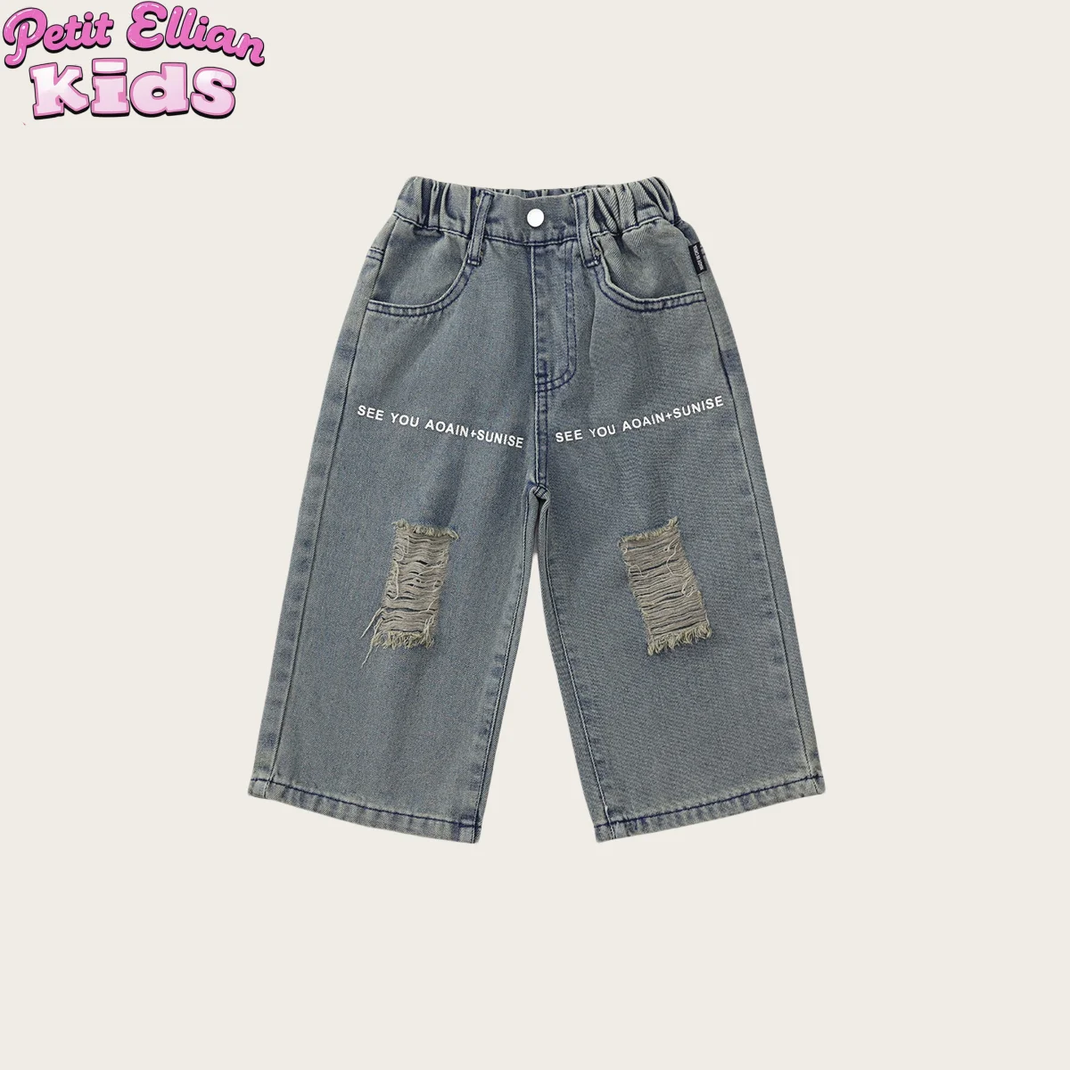 1 - 7 Y Baby Girls Cotton Washed Soft Ripped Denim Wide Leg Pants - Stylish and Comfortable Kids’ Jeans for 2025 Girl Clothes
1 - 7 Y Baby Girls Cotton Washed Soft Ripped Denim Wide Leg Pants - Stylish and Comfortable Kids’ Jeans for 2025 Girl Clothes