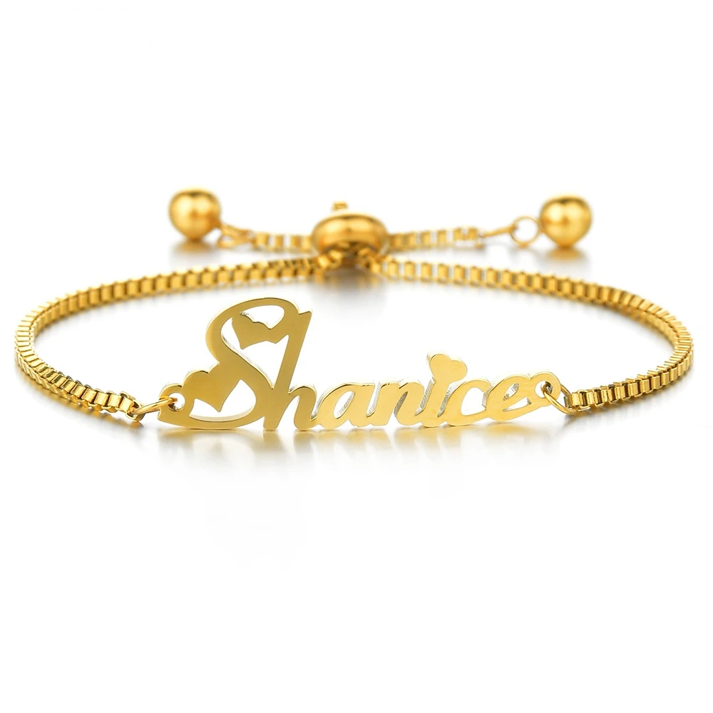 Goxijite Customized Name Bracelet Women Kids Stainless Steel Adjustable Stretch Arabic Letter Bracelets Gifts
Goxijite Customized Name Bracelet Women Kids Stainless Steel Adjustable Stretch Arabic Letter Bracelets Gifts