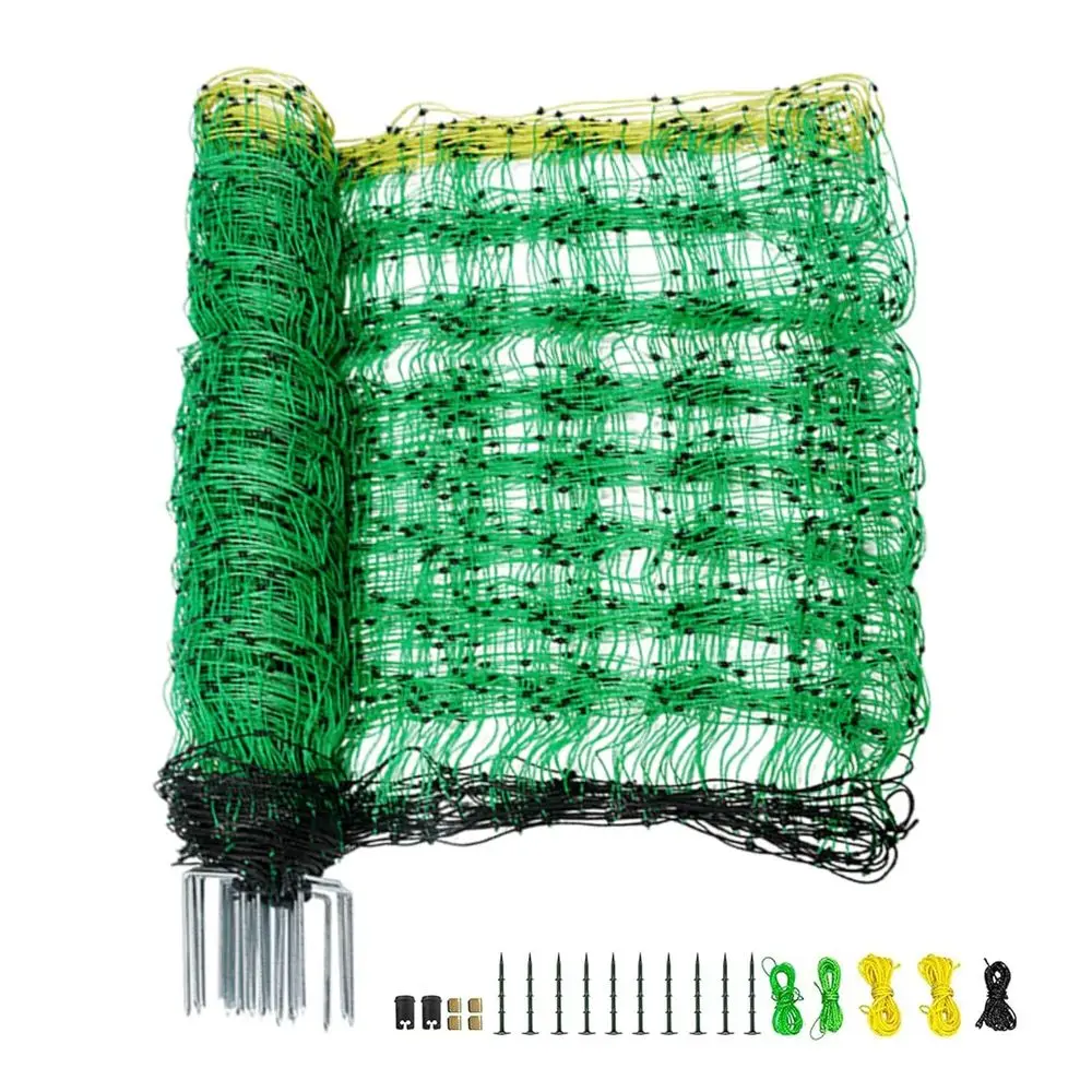 Portable 35.4 High x 164' Long Double Spike Sheep Netting for Dogs, Deer, and Backyard Security
Portable 35.4 High x 164' Long Double Spike Sheep Netting for Dogs, Deer, and Backyard Security