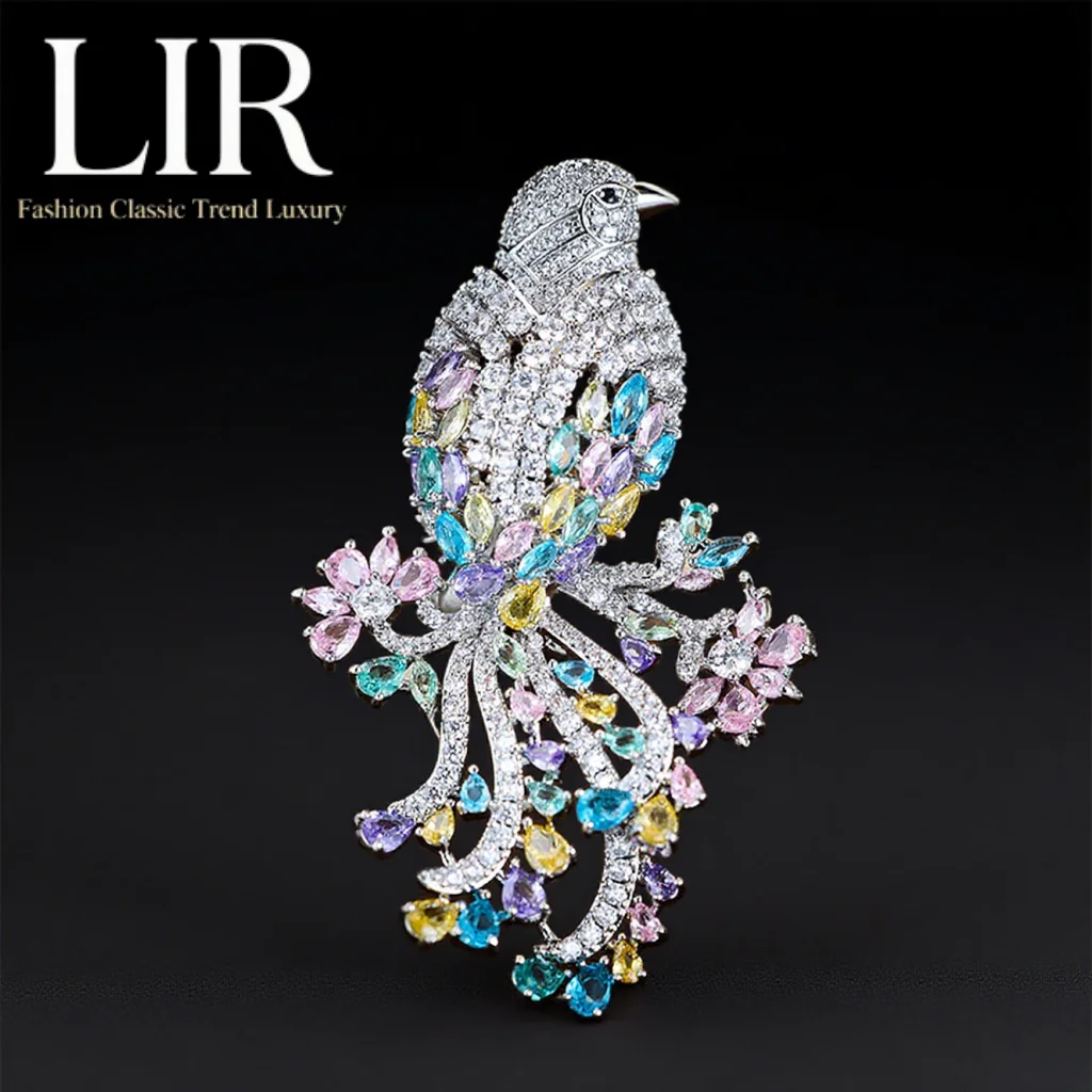 Женская брошь LIR: тяжелая - Craft Luxury, инкрустация драгоценными камнями и цирконом ААА, птица свободы и мир, фэн-шуй для прогресса
Женская брошь LIR: тяжелая - Craft Luxury, инкрустация драгоценными камнями и цирконом ААА, птица свободы и мир, фэн-шуй для прогресса