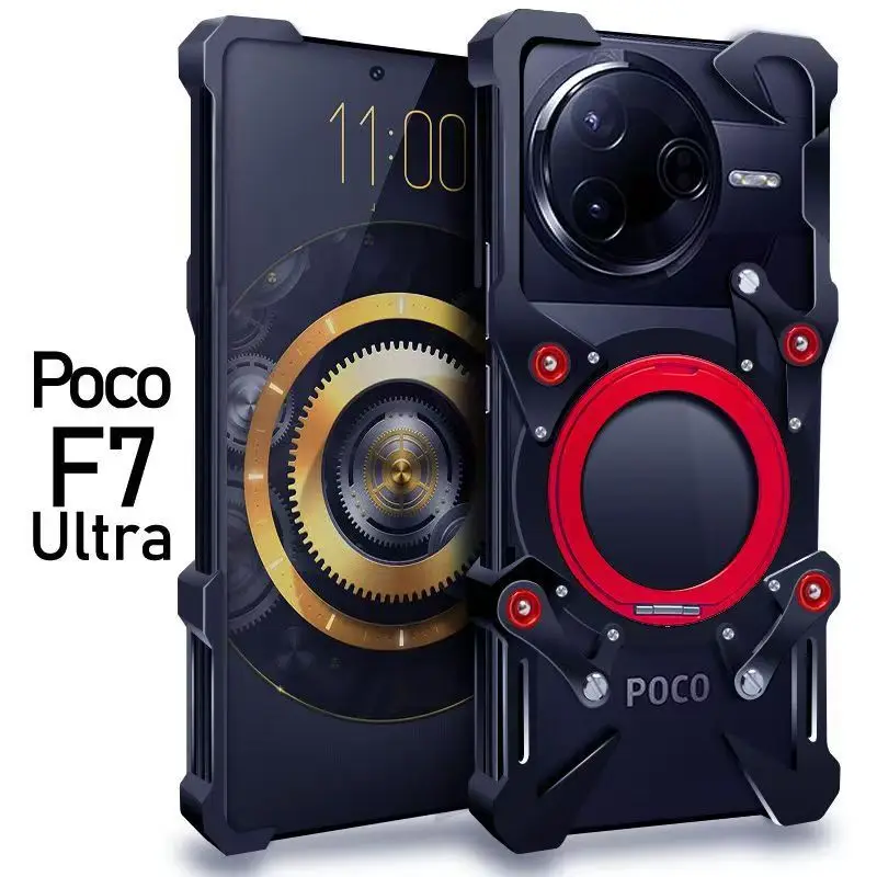 For Xiaomi POCO F7 Ultra Armor Screw Metal Frame Shockproof Cover For Xiaomi POCO F8 Ultra F7 F6 F5 Pro Aluminium Bumper Fundas
For Xiaomi POCO F7 Ultra Armor Screw Metal Frame Shockproof Cover For Xiaomi POCO F8 Ultra F7 F6 F5 Pro Aluminium Bumper Fundas