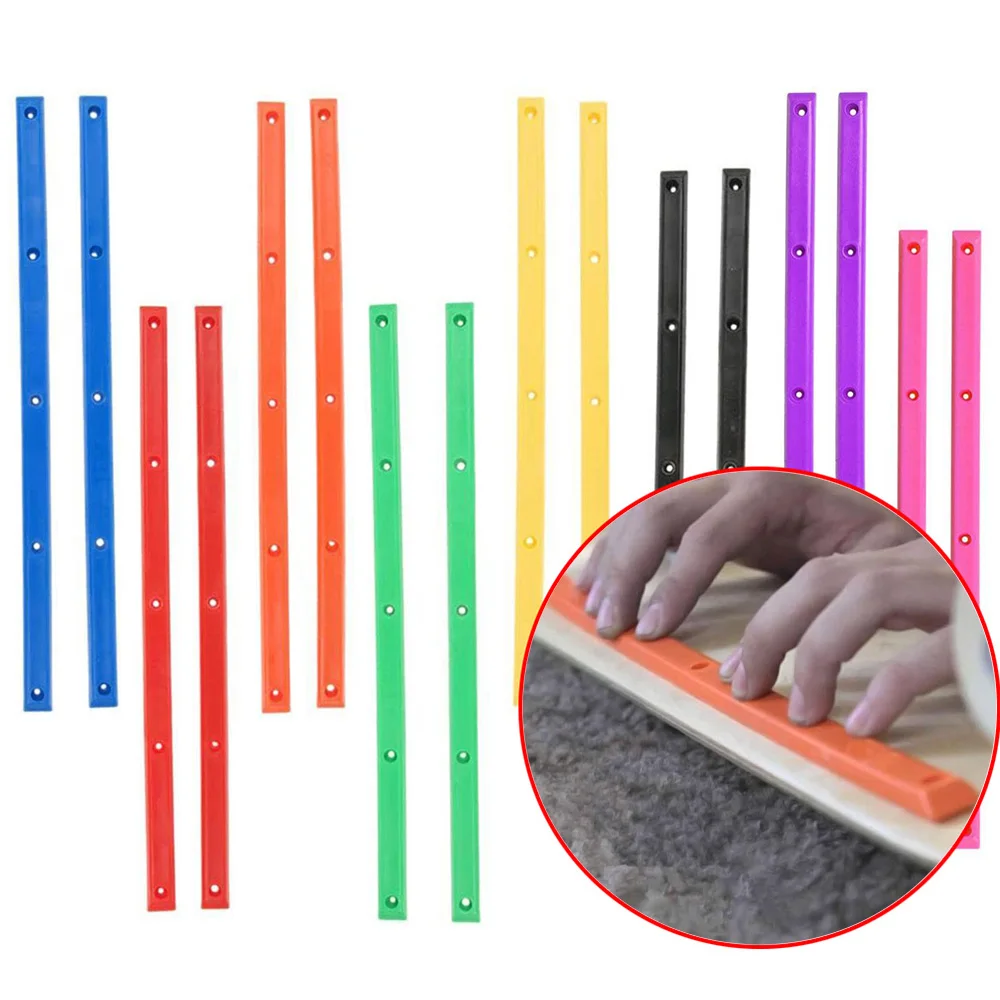 Skateboard Plastic Protection Rails - 2-Piece Board Guard Strips - Anti-Impact Scratch Guards for Skateboard Deck Bottom AMB337
Skateboard Plastic Protection Rails - 2-Piece Board Guard Strips - Anti-Impact Scratch Guards for Skateboard Deck Bottom AMB337