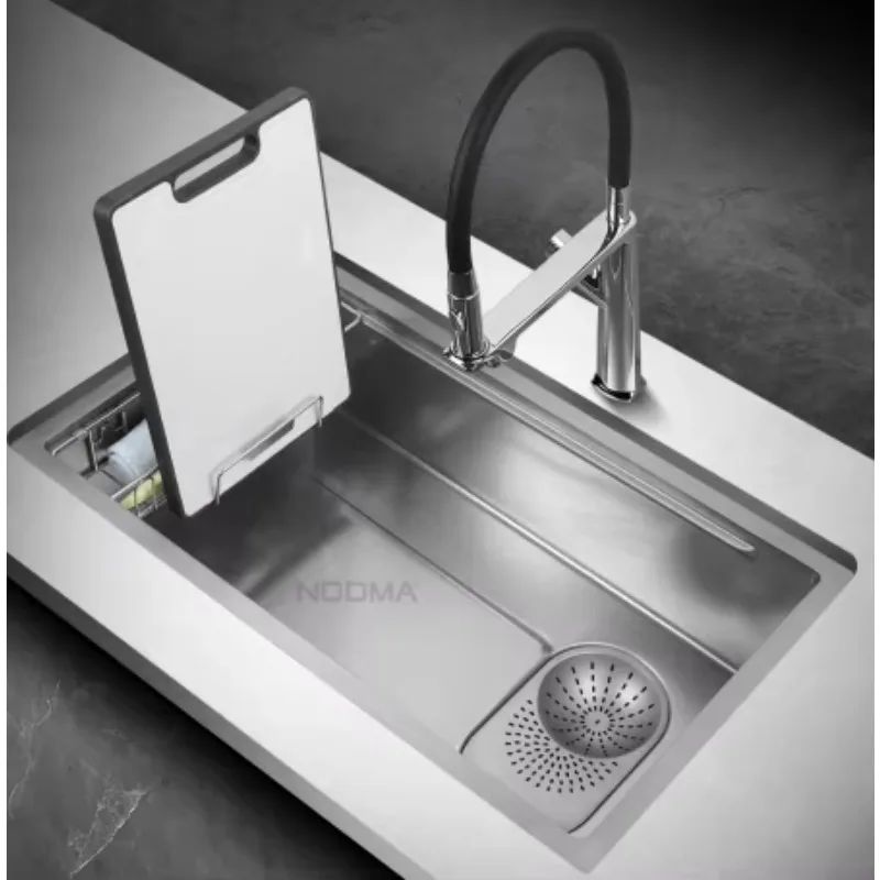 Premium 304 Stainless Steel Kitchen Sink with Strainer Basket Large Single Bowl Undermount
Premium 304 Stainless Steel Kitchen Sink with Strainer Basket Large Single Bowl Undermount