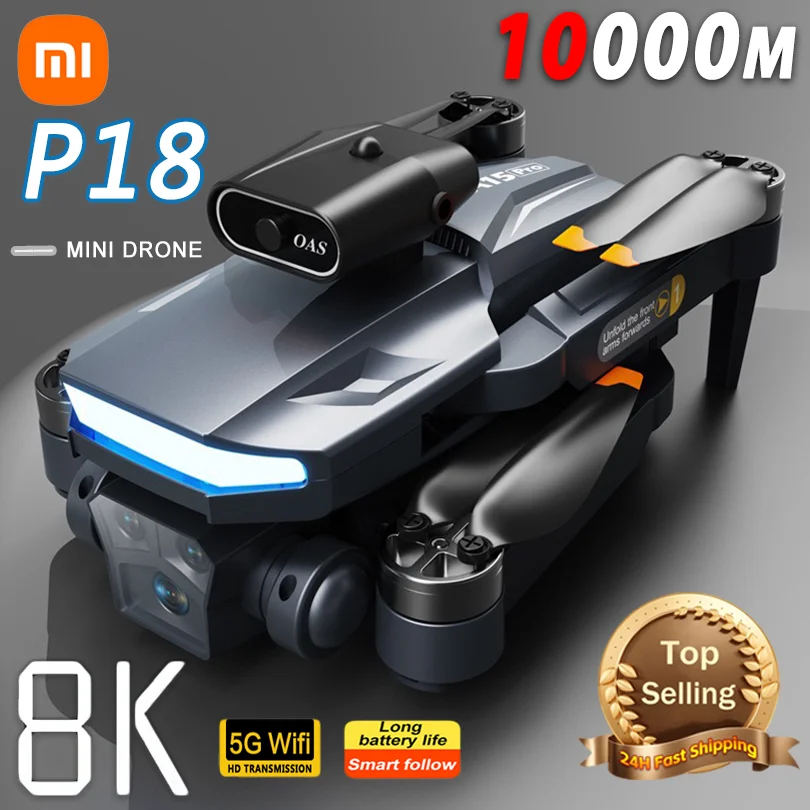 Дрон Xiaomi P18, профессиональный летательный аппарат для аэрофотосъемки, камера с электронным управлением 8K ESC, GPS, возврат в одно нажатие
Дрон Xiaomi P18, профессиональный летательный аппарат для аэрофотосъемки, камера с электронным управлением 8K ESC, GPS, возврат в одно нажатие