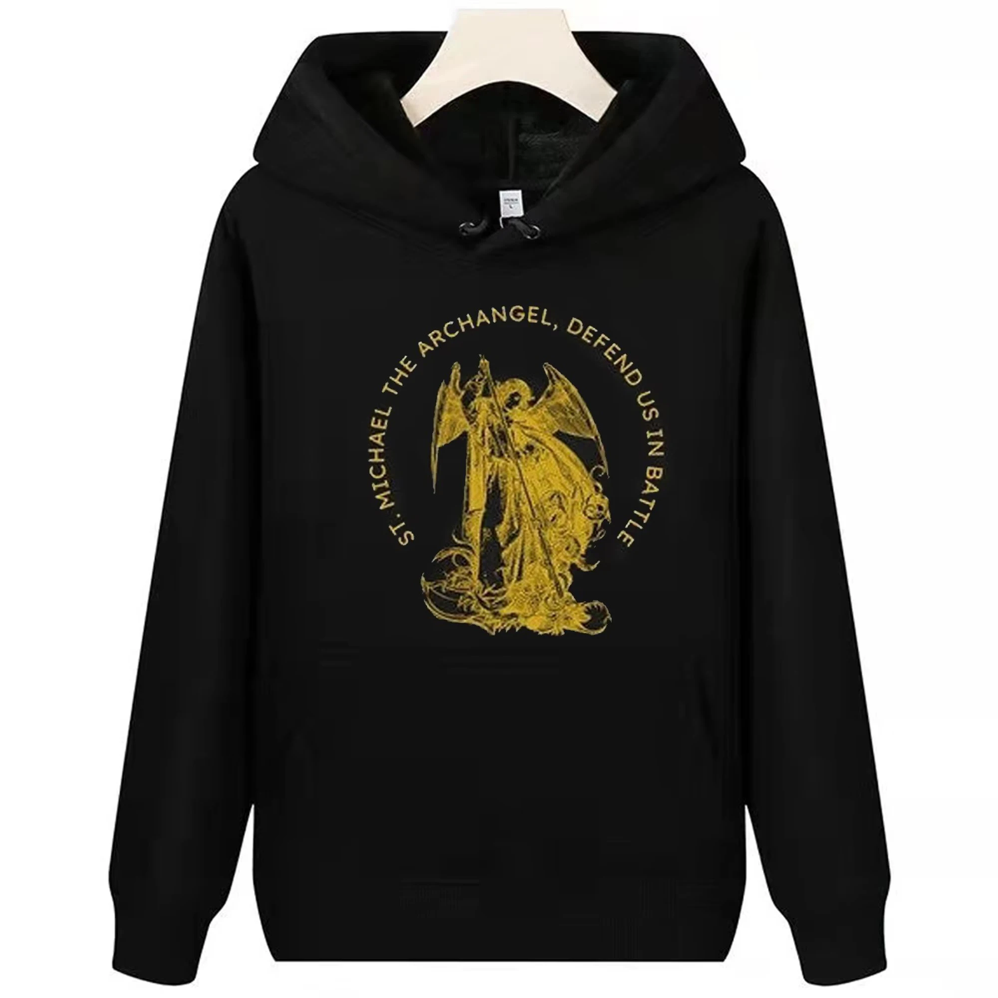 St Michael Defend Us in Battle The Archangel Catholic Pullover Hoodie 100% Cotton Comfortable Casual Mens Sweatshirt Streetwear
St Michael Defend Us in Battle The Archangel Catholic Pullover Hoodie 100% Cotton Comfortable Casual Mens Sweatshirt Streetwear