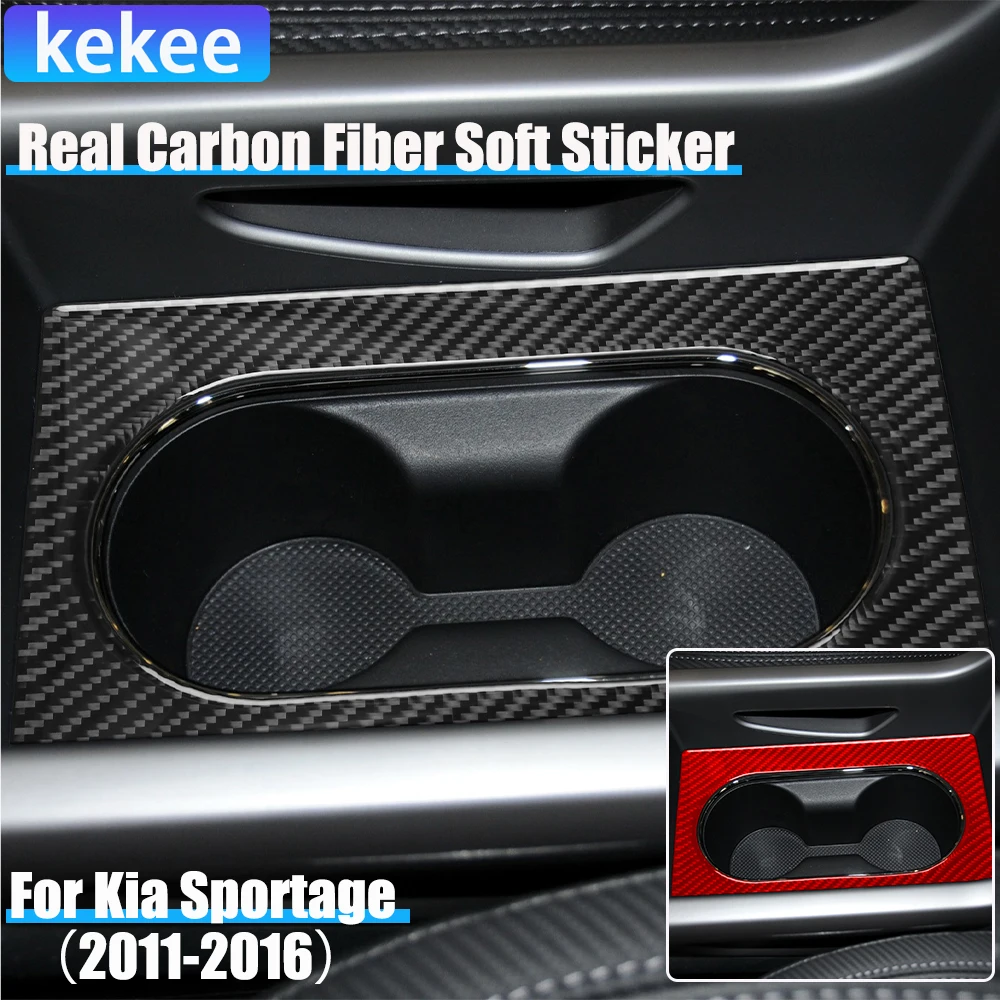 Real Carbon Fiber Car Accessories Center Console Cup Holder Cover Soft Sticker For Kia Sportage 2011 2012 2013 2014 2015 2016
Real Carbon Fiber Car Accessories Center Console Cup Holder Cover Soft Sticker For Kia Sportage 2011 2012 2013 2014 2015 2016