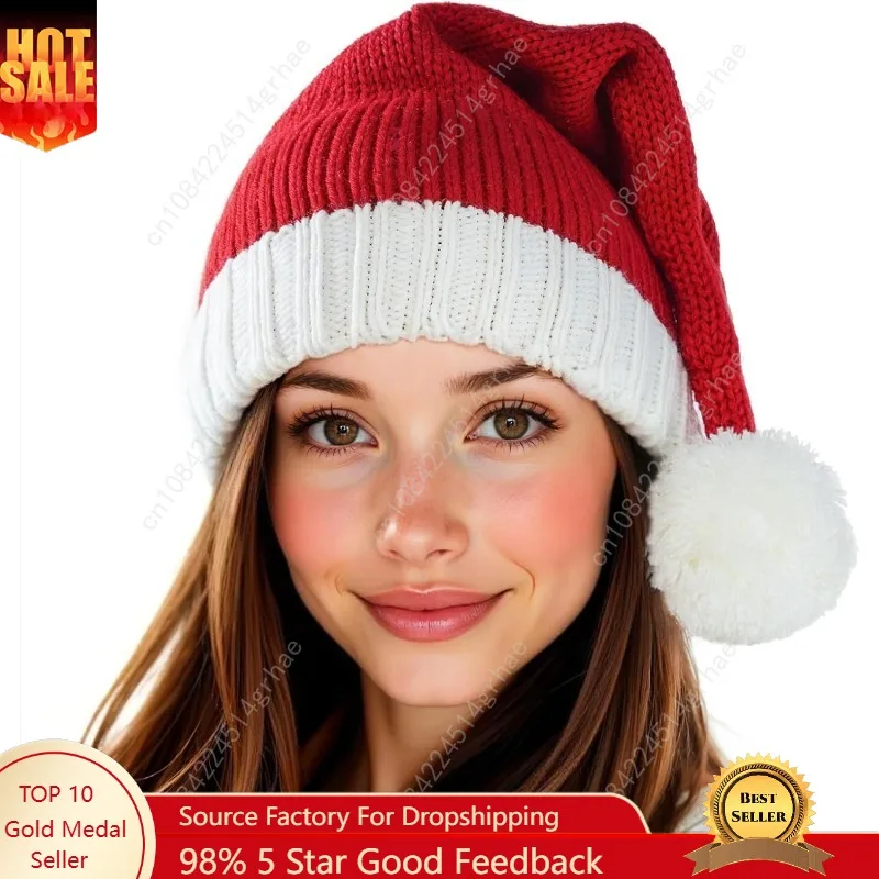 Santa Hat Christmas Hat Xmas Adult Women Men Washable Fade-restant Knitted Soft Warm Long
Santa Hat Christmas Hat Xmas Adult Women Men Washable Fade-restant Knitted Soft Warm Long